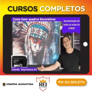 Como fazer Quadros Decorativos Usando Impressora A4 - Moacir Quadri